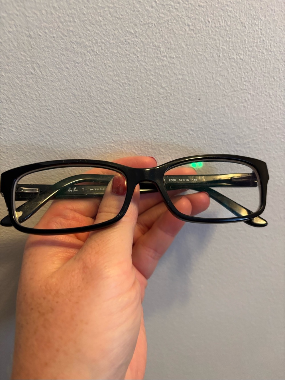 Ray-Ban Black Rectangular Eyeglasses